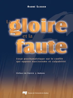 cover image of La gloire et la faute